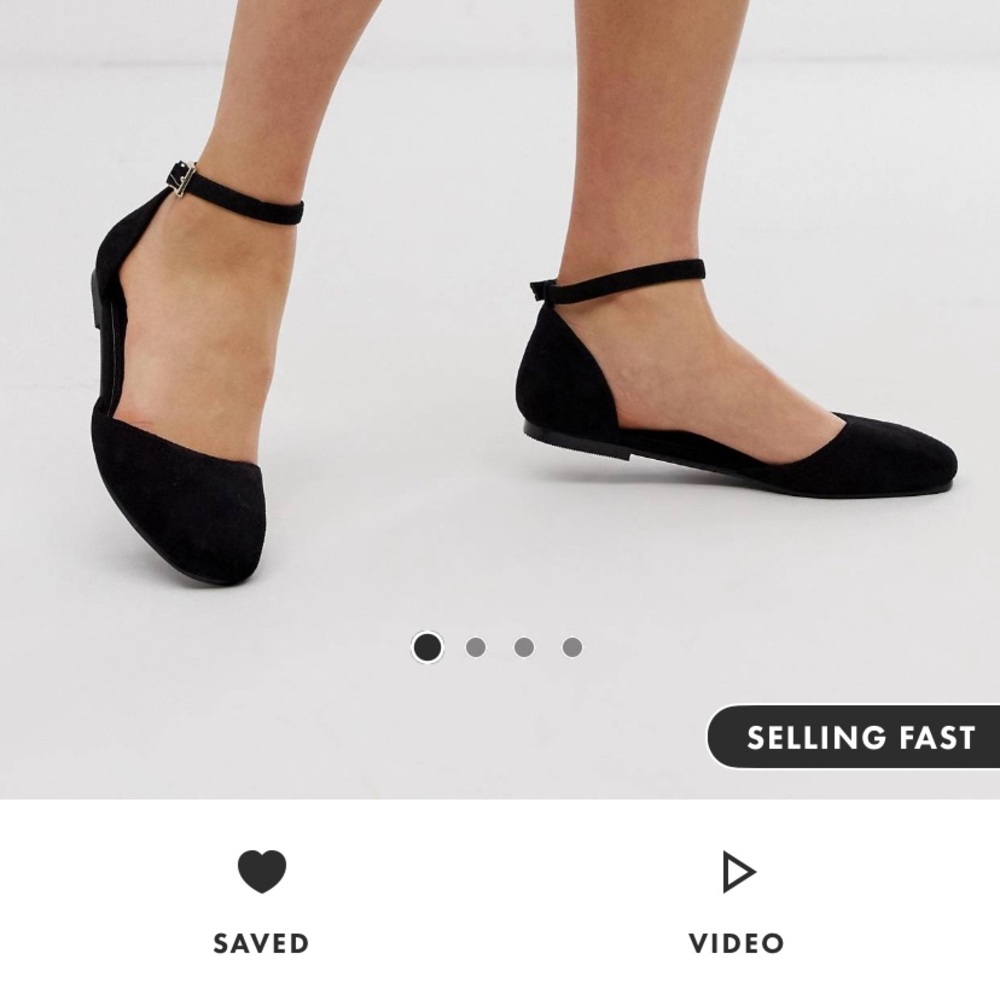 ✨ black asos ballet flats ✨